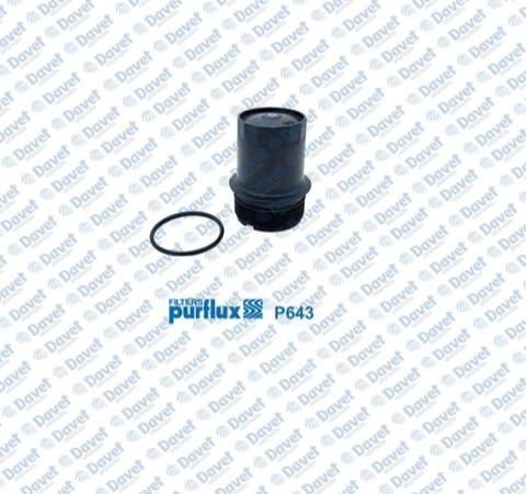 PURFLUX P643 Yag Filtre Kapagi Clio V-Duster Ii-Kangoo Iv-Lodgy-Symbol Ii- Megane Iv-Trafic Iii Euro 6 1.5 / K9k / 2.0 M9r